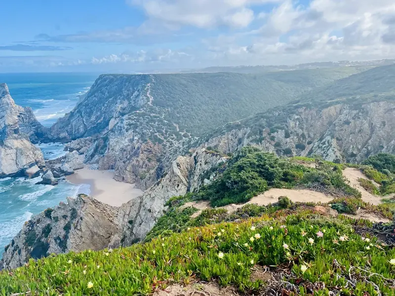 View along the Sintra Coastal Trail