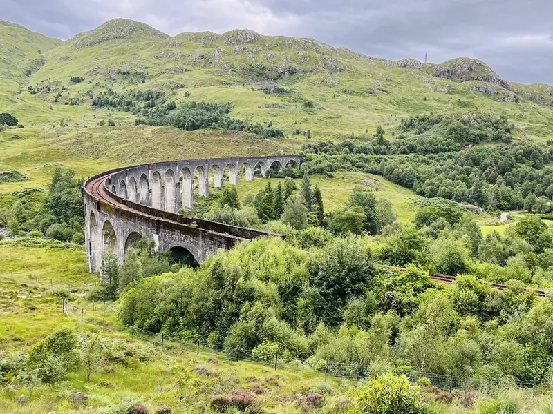 Glenfinnan Viaduct in the Scottish Highlands